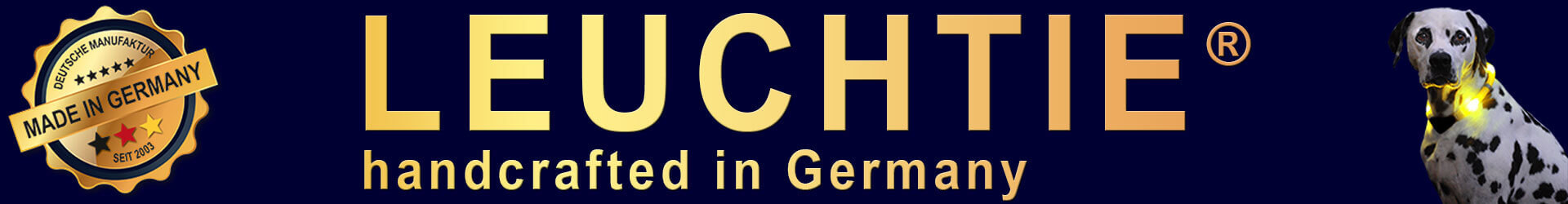 Lyshalsband LEUCHTIE för hundar Sverige Lyshalsband LEUCHTIE för hundar Sverige